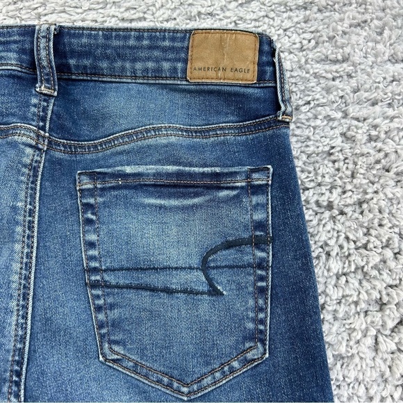 American Eagle Jeans Womens 4 Hi Rise Jegging Next Level Stretch Regular Wash - Picture 5 of 6